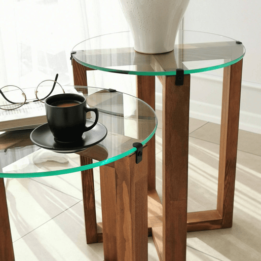 Mesa de Centro Modular em Madeira Nobilitada Mesa de Centro Modular em Madeira Nobilitada