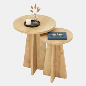 Mesa de centro com efeito madeira