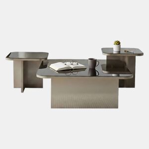 Mesa de centro com efeito madeira