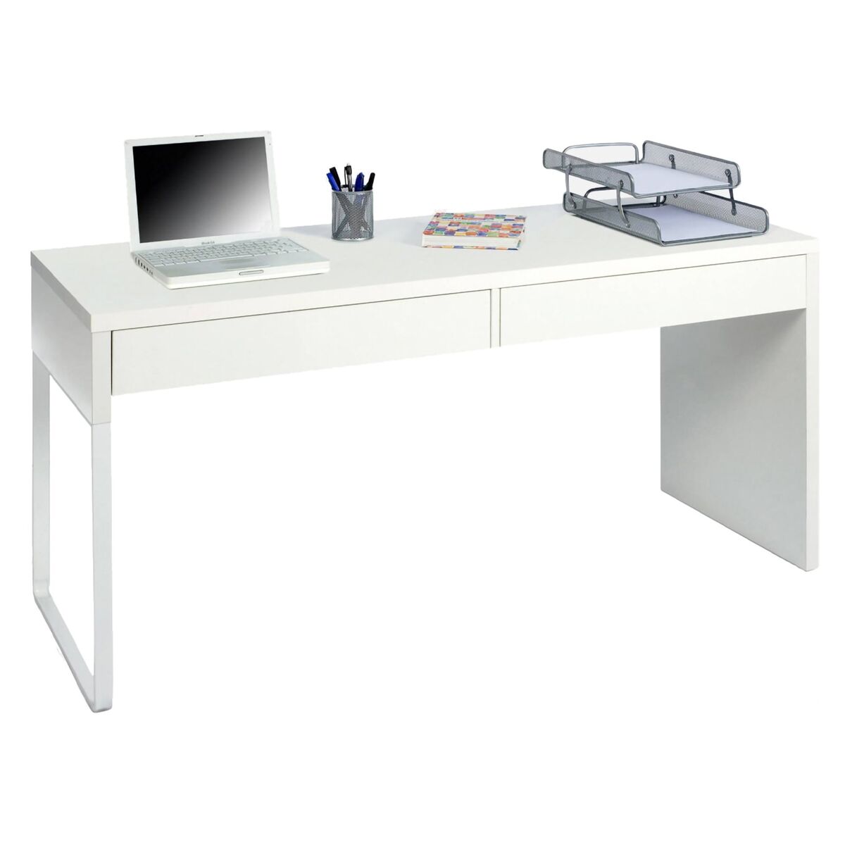 Mesa com efeito de madeira