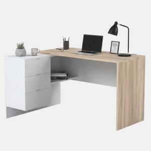 Mesa com efeito de madeira