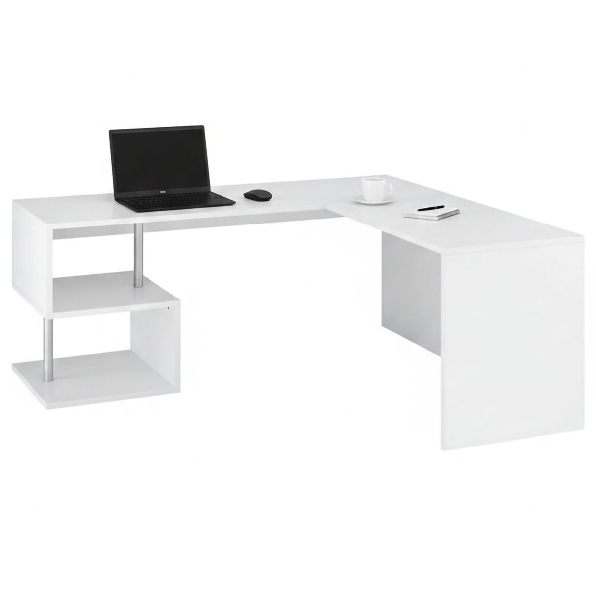 Mesa com efeito de madeira