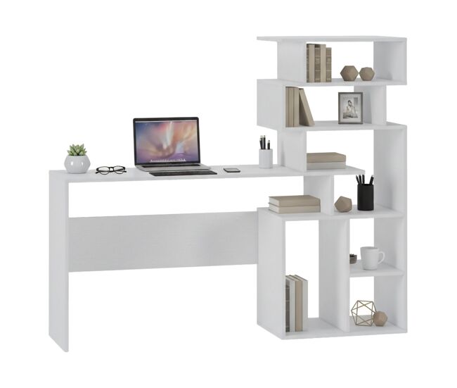 Escritorio 6 compartimentos de madera nobilitada