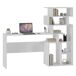 Escritorio 6 Compartimentos de Madera Nobilitada 158x40 Escritorio 6 Compartimentos de Madera Nobilitada 158x40 Blanco