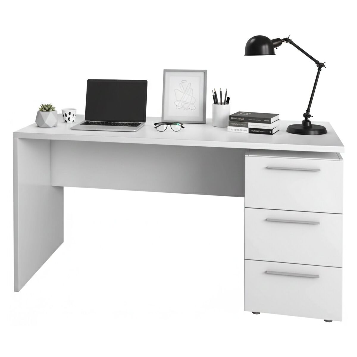 Mesa com efeito de madeira