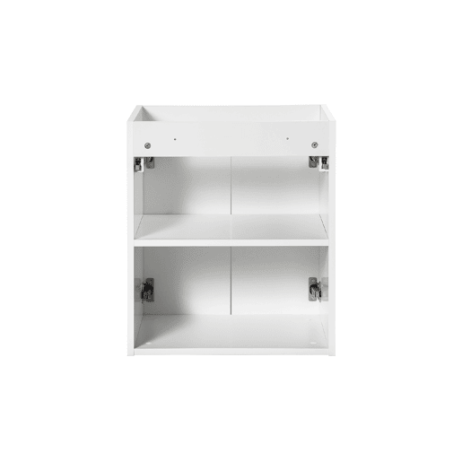 Móvel lavatório simples encastrado 50cm 2 portas Riva Branco