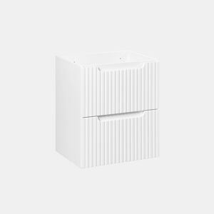 Móvel de lavatório 50cm 2 gavetas Riva Branco