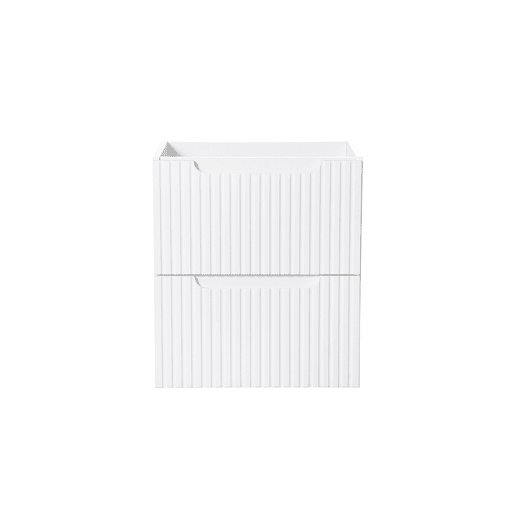 Móvel de lavatório 50cm 2 gavetas Riva Branco