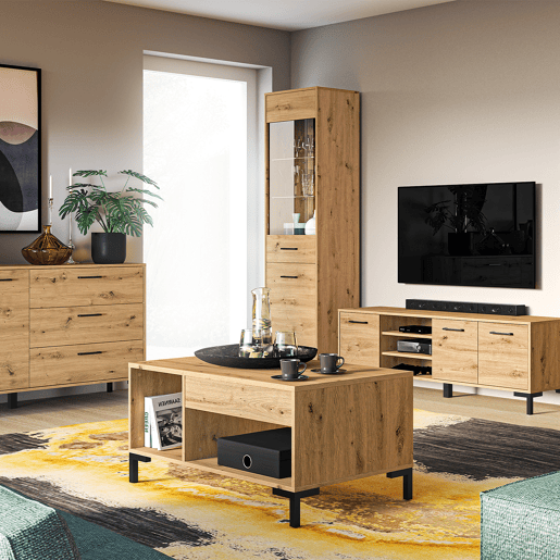 Móvel TV 3 portas 155 cm Liora Madeira