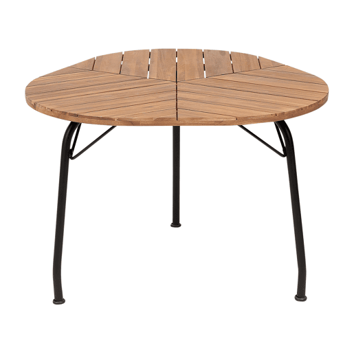 Mesa de refeição de jardim VARENNA 106 cm 103 cm Madeira de acácia Castanho