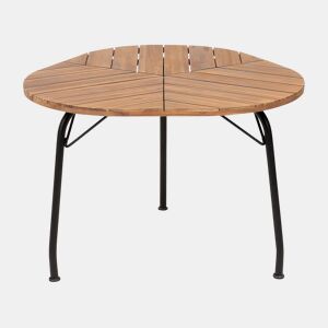 Mesa de refeição de jardim VARENNA 106 cm 103 cm Madeira de acácia Castanho