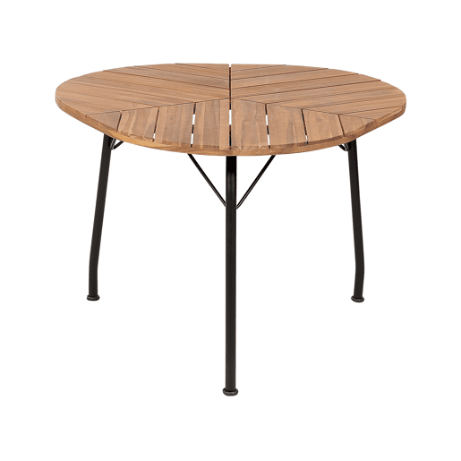 Mesa de refeição de jardim VARENNA 106 cm 103 cm Madeira de acácia Castanho