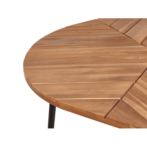 Mesa de refeição de jardim VARENNA 106 cm 103 cm Madeira de acácia Castanho