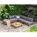 Beliani Conjunto de jardín FRAZZANO Beliani Conjunto de jardín FRAZZANO Gris