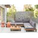 Beliani Conjunto de jardín FRAZZANO Beliani Conjunto de jardín FRAZZANO Gris