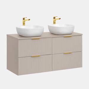Meuble double vasque 120cm Adriel Cachemire