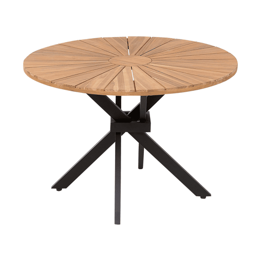 Mesa de refeição de jardim CISSONE 110 cm 110 cm Madeira de acácia Castanho
