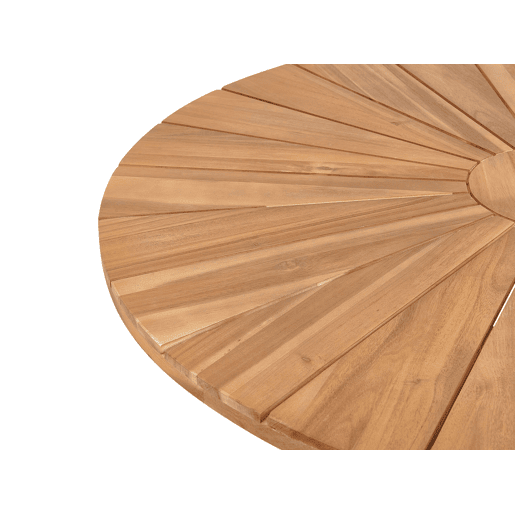 Mesa de refeição de jardim CISSONE 110 cm 110 cm Madeira de acácia Castanho