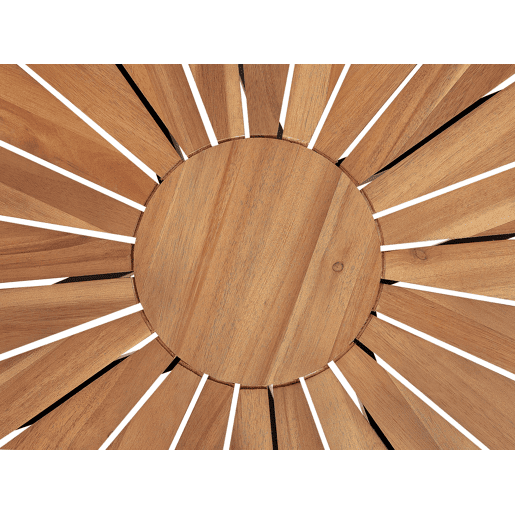 Mesa de refeição de jardim CISSONE 110 cm 110 cm Madeira de acácia Castanho