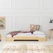 Cama al ras del suelo con somier Lola 90x194 Cama al ras del suelo con somier Lola 90x194 Natural