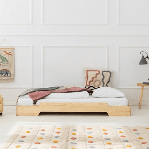 Cama de chão 90x190 base de ripas incluída Lola Bois