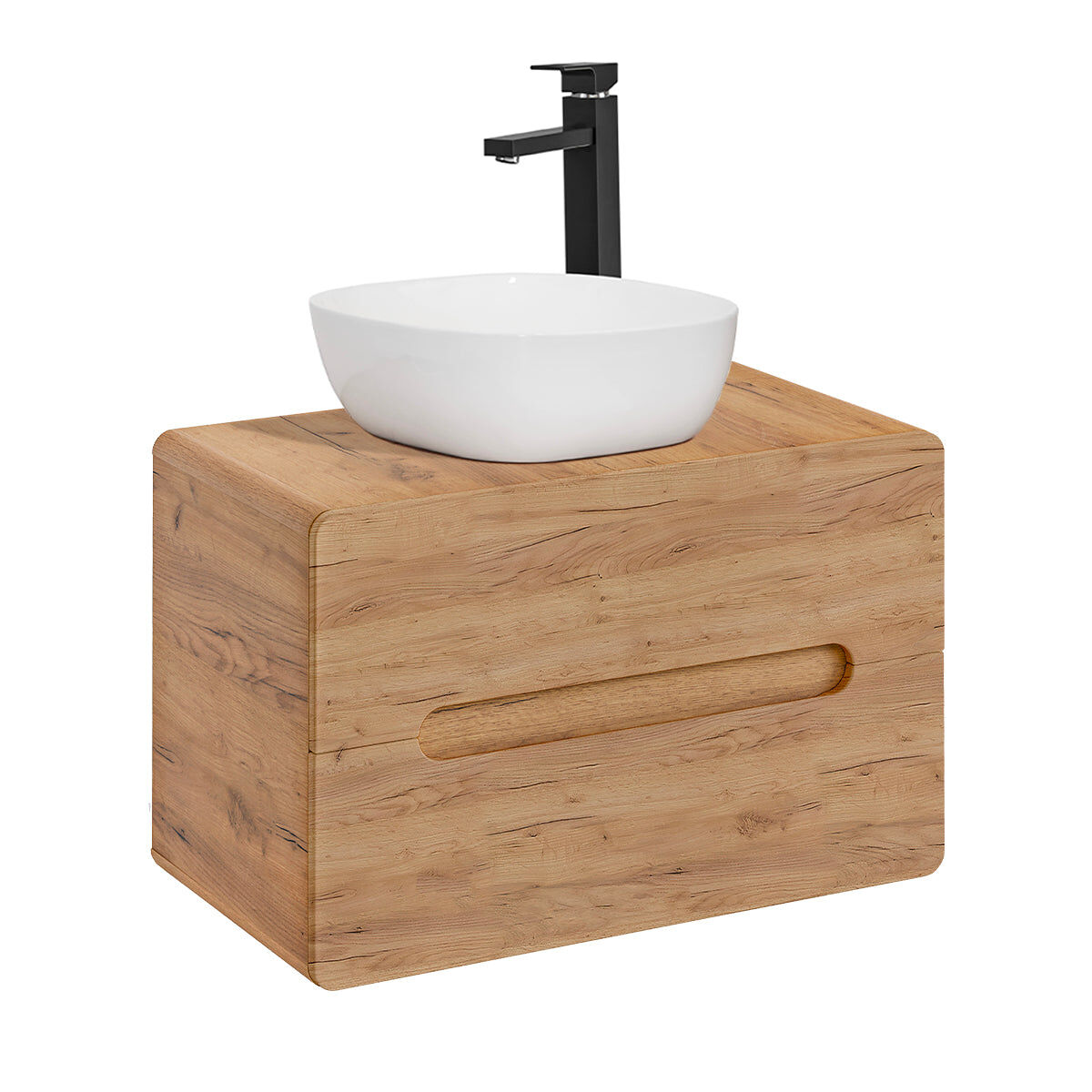 Mueble lavabo individual 80cm arun madera