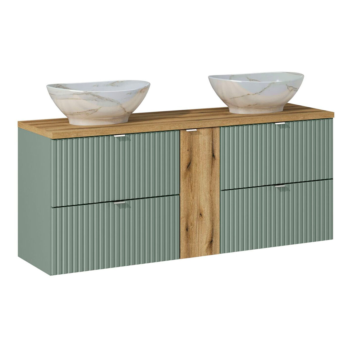 Mueble doble lavabo 4 cajones Jade