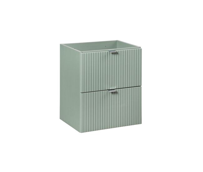 Mueble bajo lavabo 50cm 2 cajones jade verde