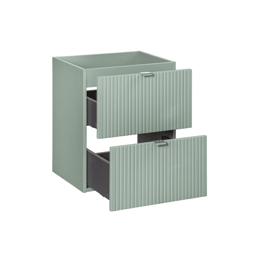 Móvel lavatório 50cm 2 gavetas Verde Jade