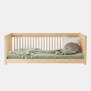 Banco cama 90x200 com base de ripas Perrine Madeira