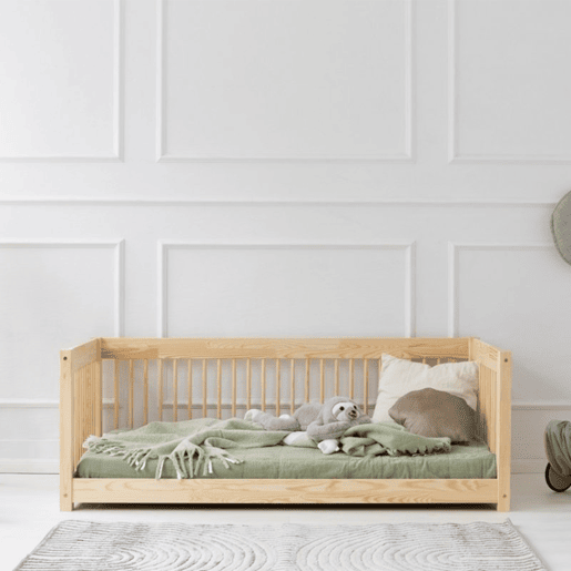 Banco cama 90x200 com base de ripas Perrine Madeira Banco cama 90x200 com base de ripas Perrine Madeira
