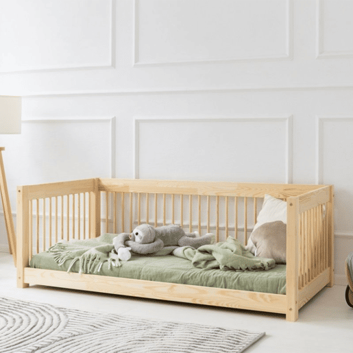 Banco cama 90x200 com base de ripas Perrine Madeira Banco cama 90x200 com base de ripas Perrine Madeira