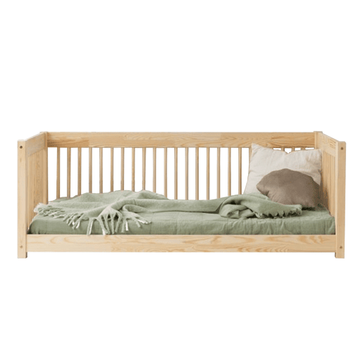 Banco cama 90x190 com base de ripas Perrine Madeira Banco cama 90x190 com base de ripas Perrine Madeira