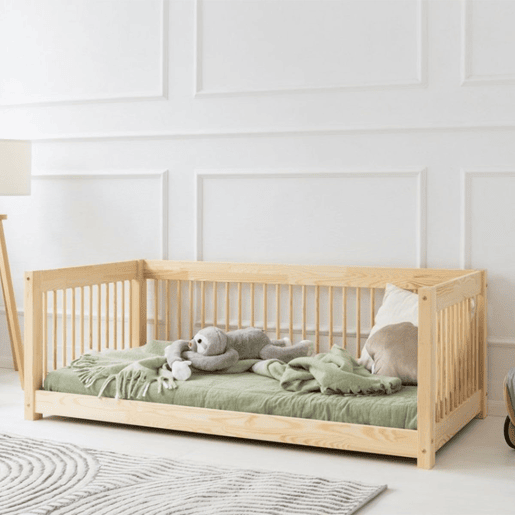 Banco cama 90x190 com base de ripas Perrine Madeira Banco cama 90x190 com base de ripas Perrine Madeira