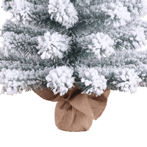Mini Árvore de Natal Decorativa Verde Nevado 60x38cm Dayron