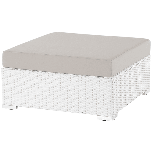 Conjunto de sofás de jardim de canto 4 lugares SANO à direita Branco