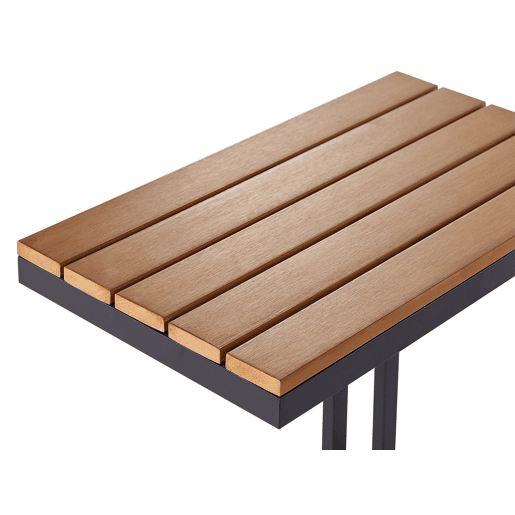 Mesa de apoio de jardim MESSINA 60 cm 35 cm Preto