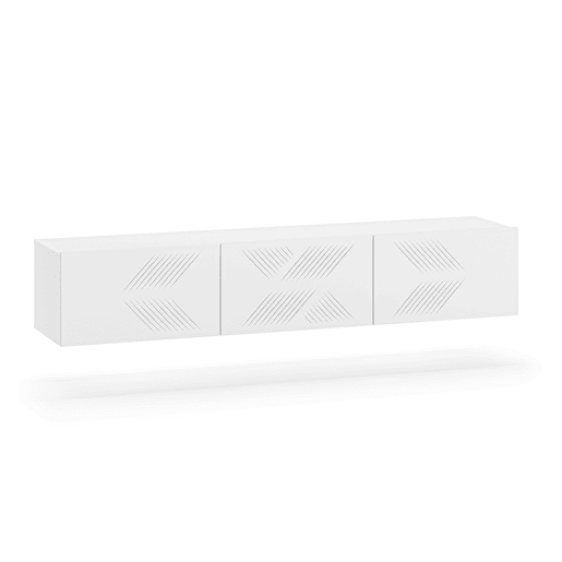 Móvel TV parede 3 portas 170 cm Aura Branco