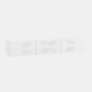 Móvel TV parede 3 portas 170 cm Aura Branco