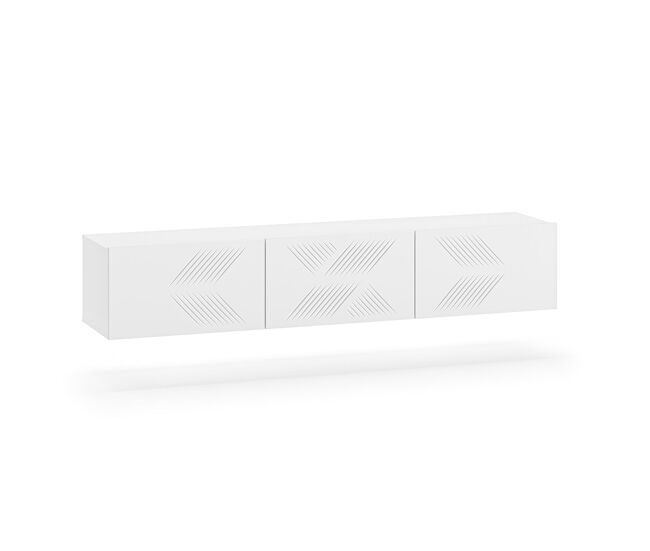 Mueble TV de pared 3 puertas 170 cm Aura Blanco