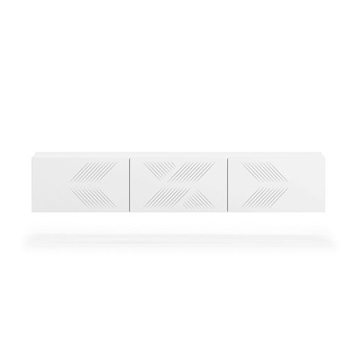 Móvel TV parede 3 portas 170 cm Aura Branco
