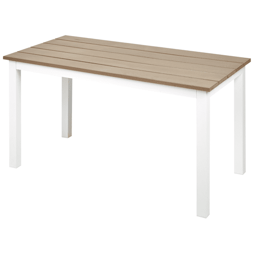 Mesa de refeição de jardim MESSINA 100 cm 52 cm Branco