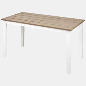 Mesa de refeição de jardim MESSINA 100 cm 52 cm Branco