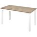 Beliani Mesa de jardín MESSINA 96x52 Beliani Mesa de jardín MESSINA 96x52 Blanco/ Madera