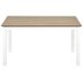 Beliani Mesa de jardín MESSINA 96x52 Beliani Mesa de jardín MESSINA 96x52 Blanco/ Madera