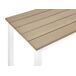 Beliani Mesa de jardín MESSINA 96x52 Beliani Mesa de jardín MESSINA 96x52 Blanco/ Madera
