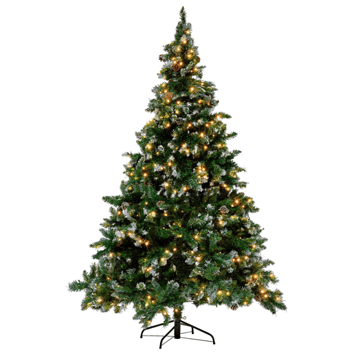 Árvores de Natal pré-iluminadas 180 cm Verde escuro PALOMAR
