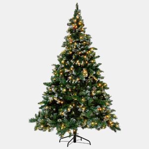 Árvores de Natal pré-iluminadas 180 cm Verde escuro PALOMAR