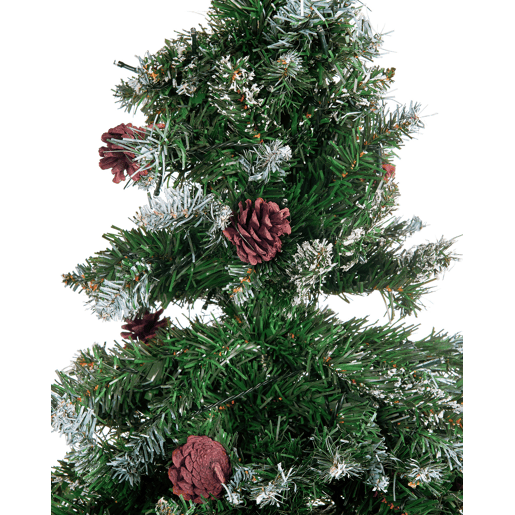Árvores de Natal pré-iluminadas 180 cm Verde escuro PALOMAR