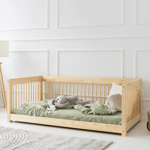 Banco cama 70x140 com base de ripas Perrine Madeira Banco cama 70x140 com base de ripas Perrine Madeira